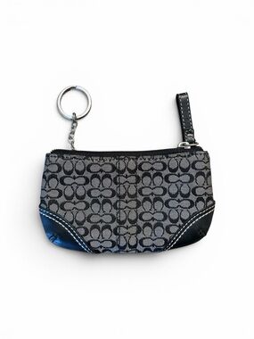 Vintage Coach Soho Monogram Coin Purse Keychain Wallet